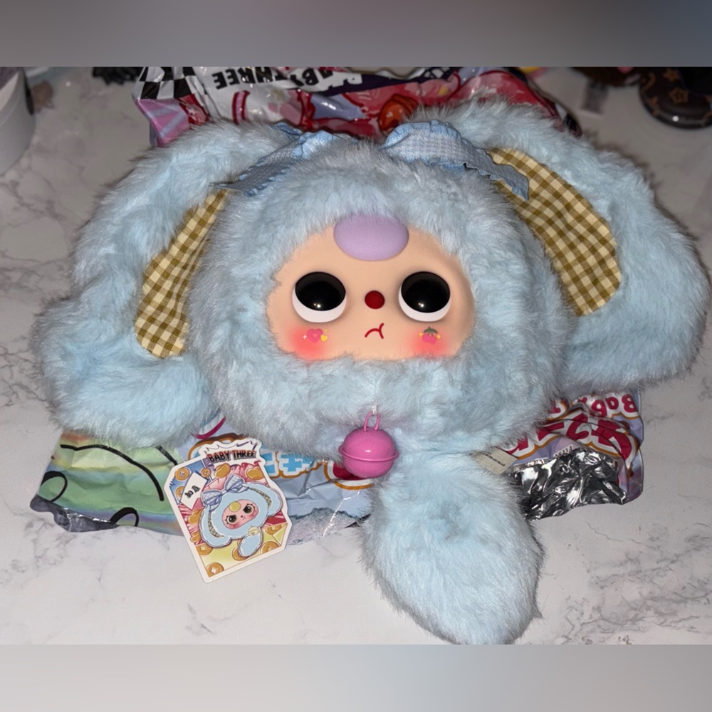 Baby Three 400% Lucky Rabbit Purse CONFIRMED Blue Bunny